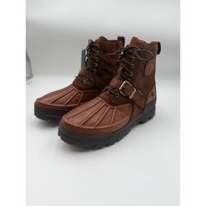 NWT POLO RALPH LAUREN Men's 14D Oslo High Waterproof Leather-Suede Boot